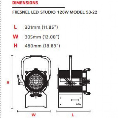 Fresnel Led 150W Modelo SPL-150